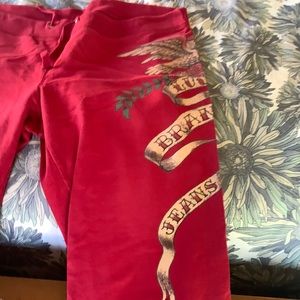 Large, Red, Lucky Brand sweats.RARE!!!!